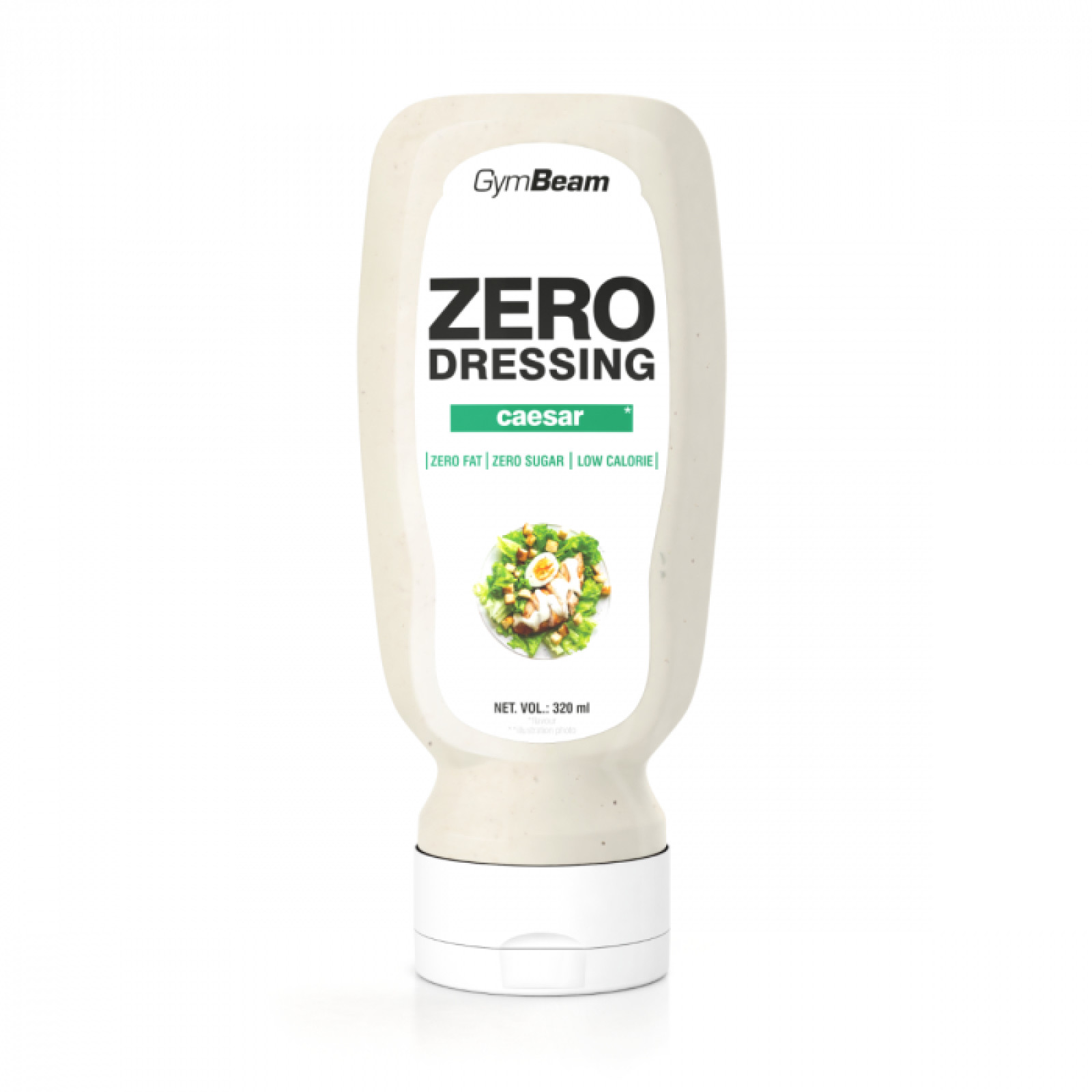 GymBeam ZERO DRESING caesar - Hmotnosť: 0,32 kg | Objem: 320 ml | Balenie: 6 · záber 1