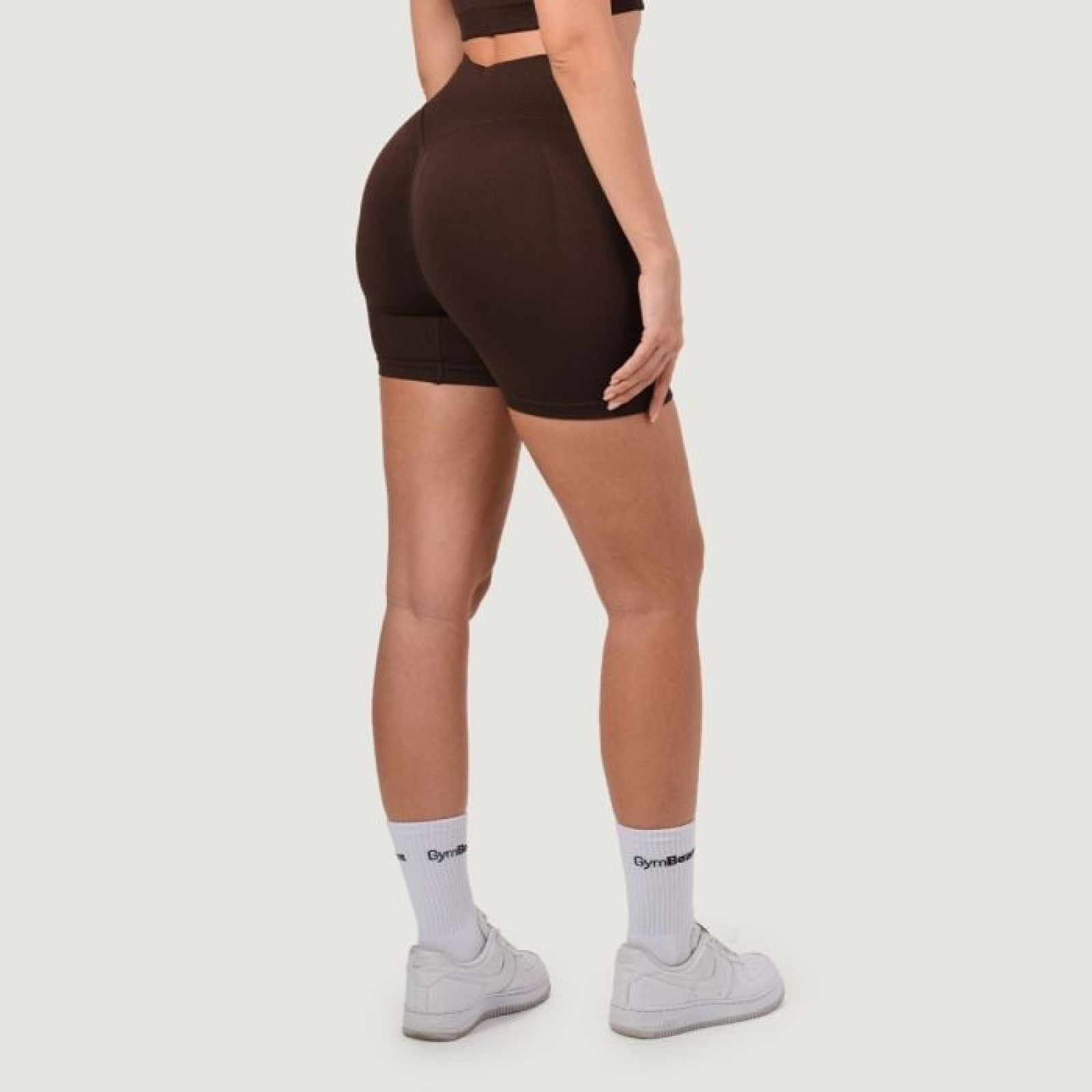 GymBeam Dámske bezšvové šortky NEO Mocha XL · záber 1