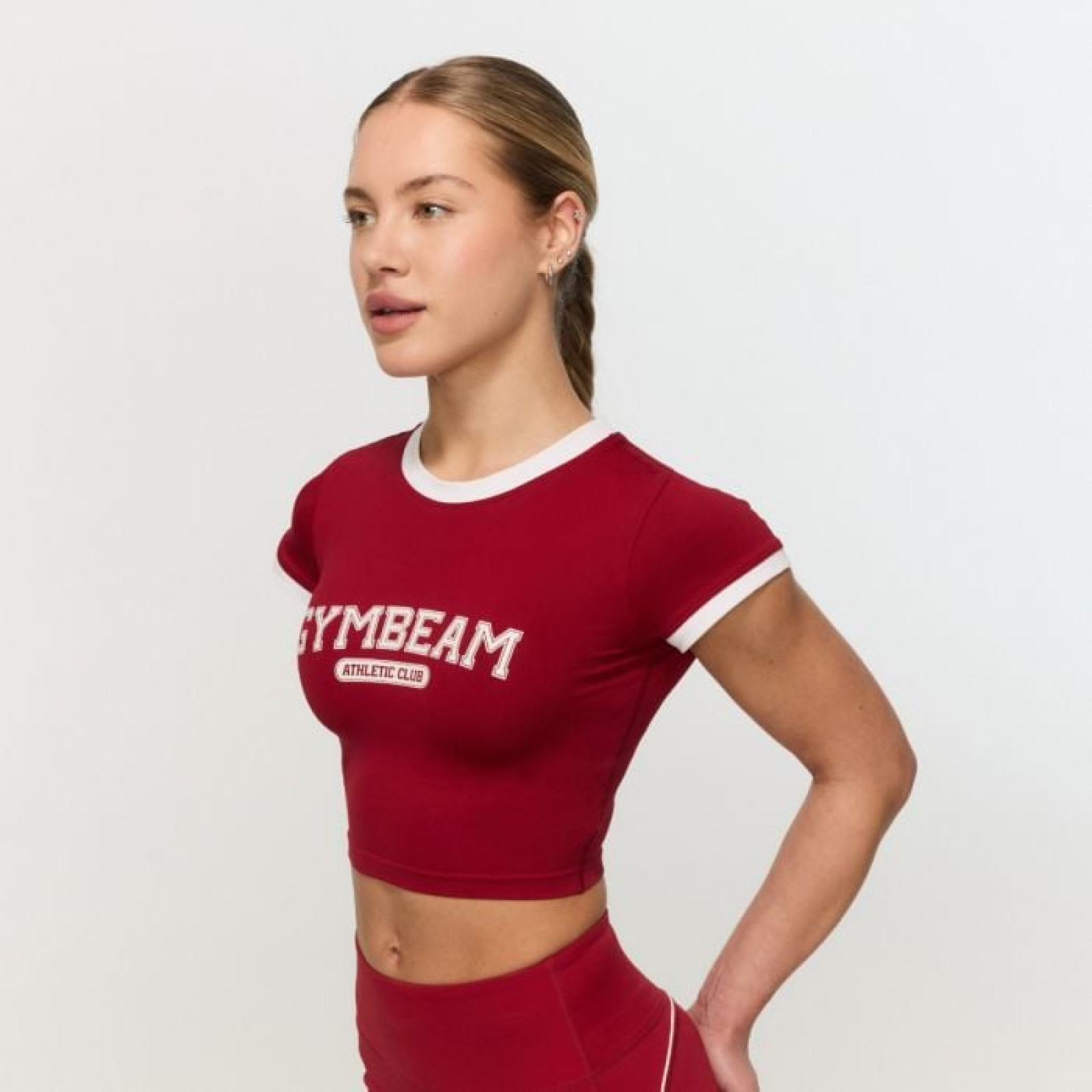 GymBeam Dámske tričko Varsity Red L · záber 1