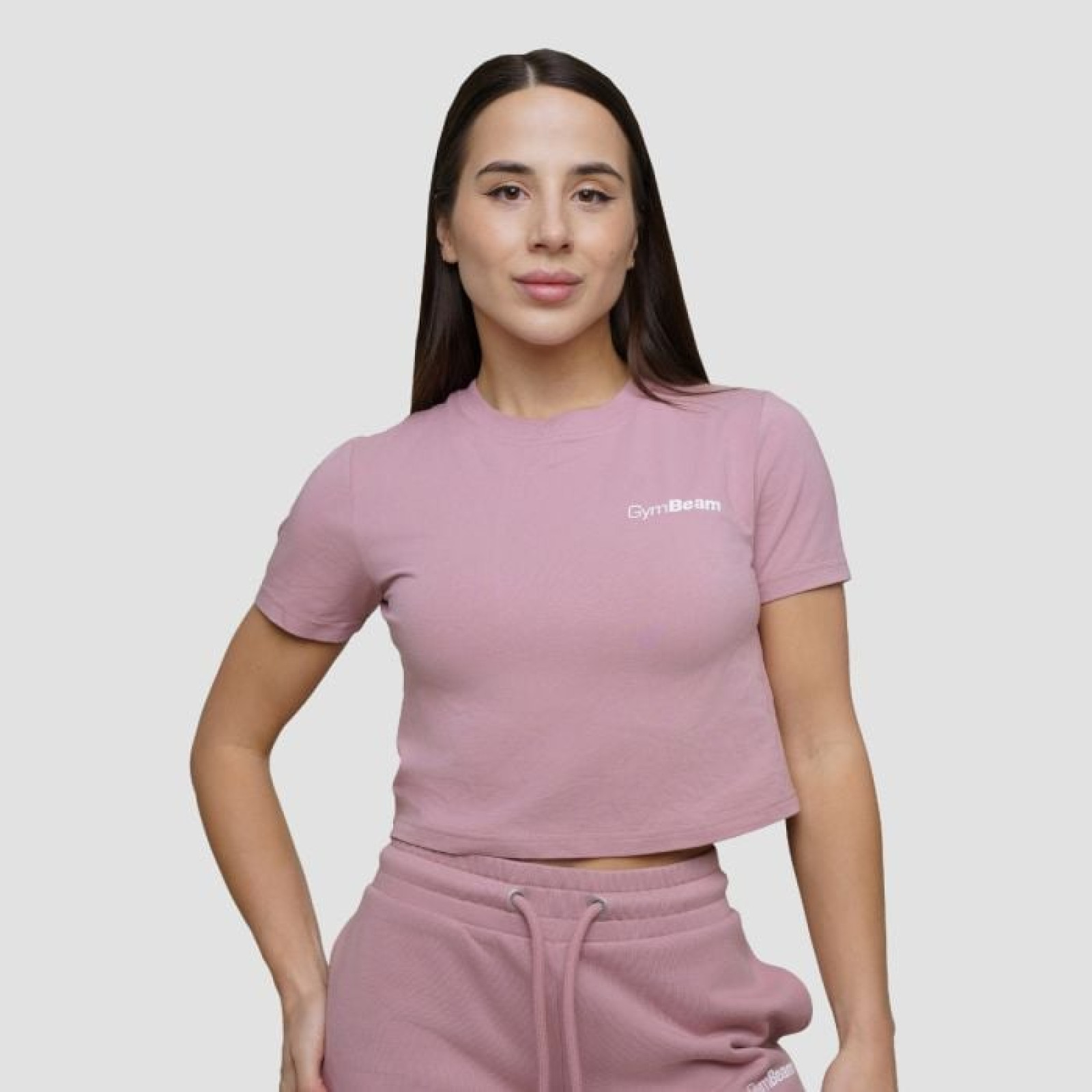 GymBeam Dámske tričko Cropped Agile Woodrose XSXS · záber 1