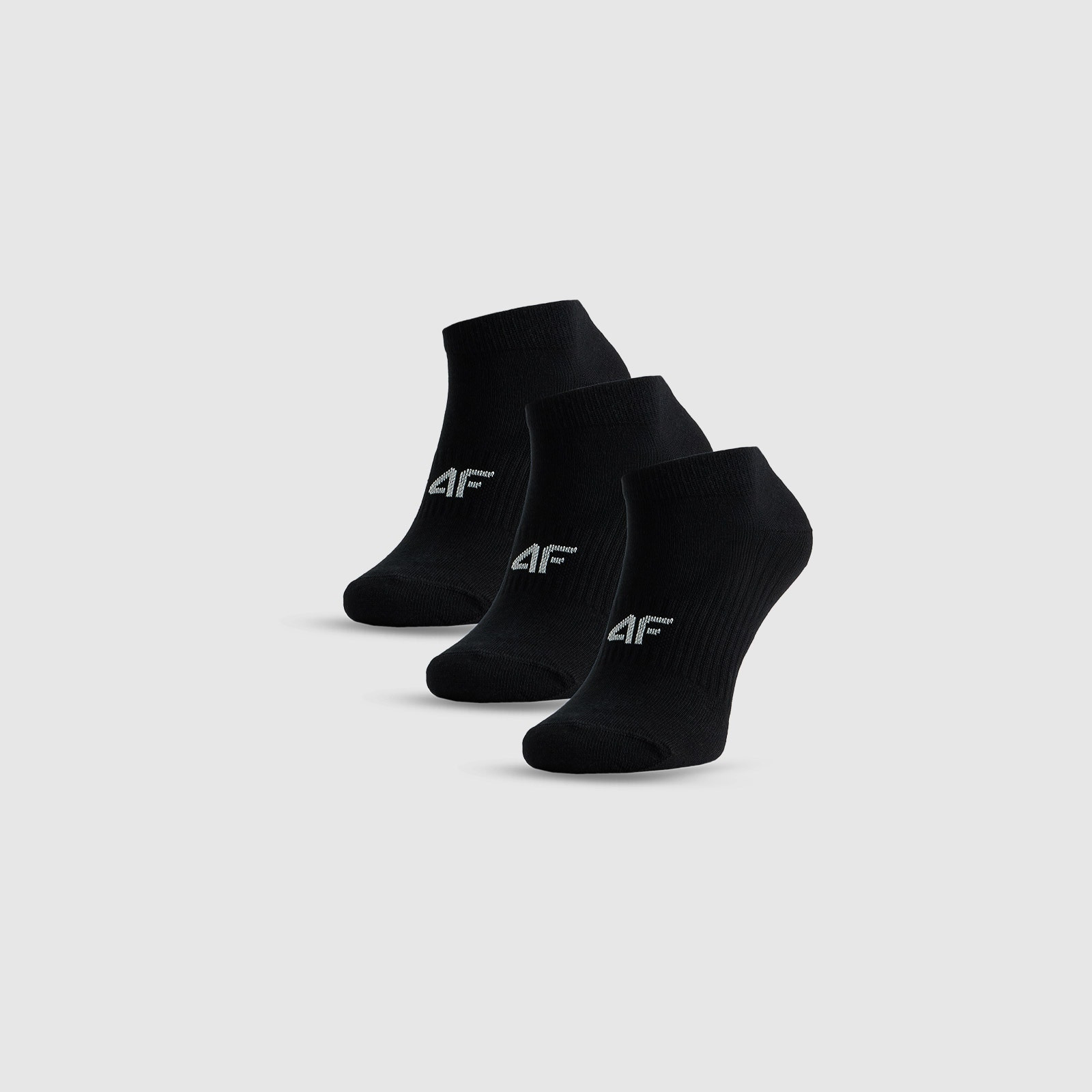 Dámske krátke ponožky (3-pack) - čierne · záber 1