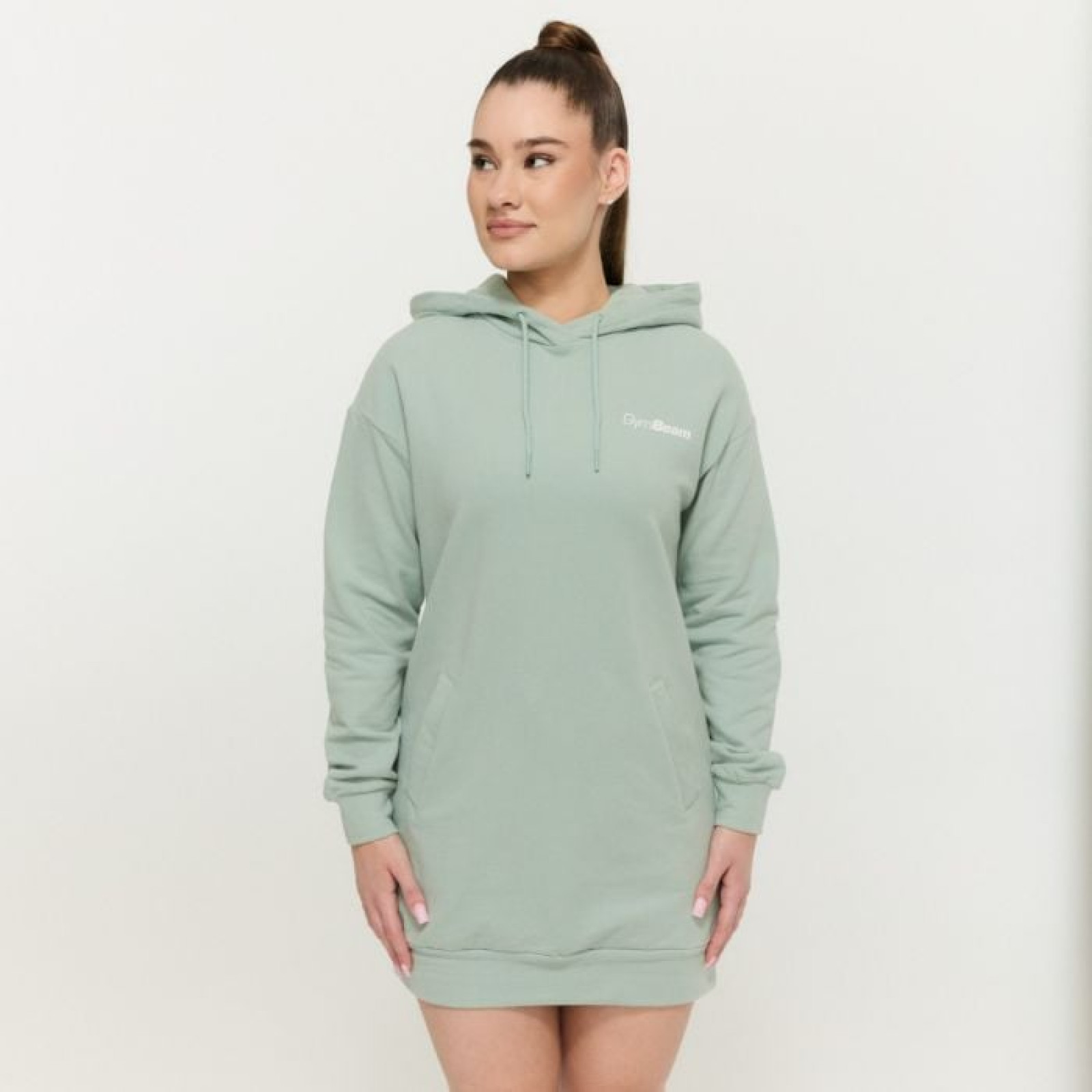 GymBeam Dámska Longline mikina Limitless Eucalypt MM · záber 1