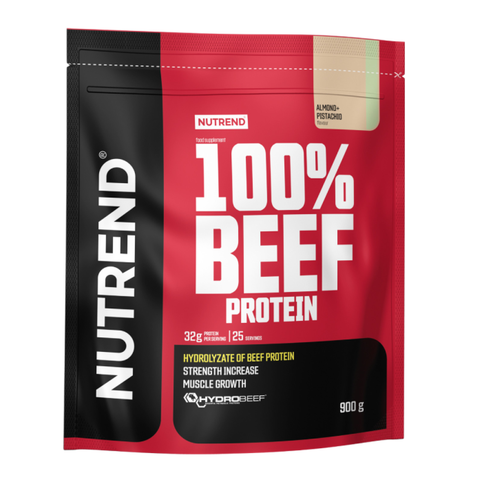 Nutrend 100% Beef Protein mandľa pistácia · záber 1