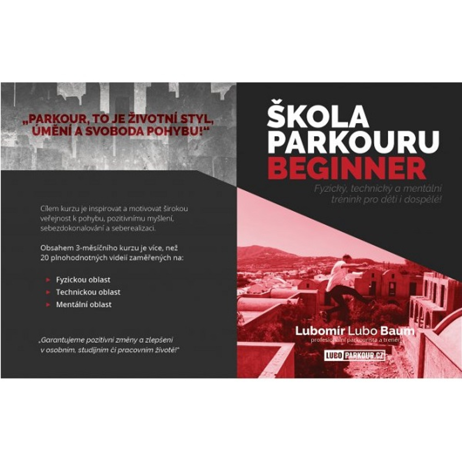Online kurz - Škola parkouru · záber 1