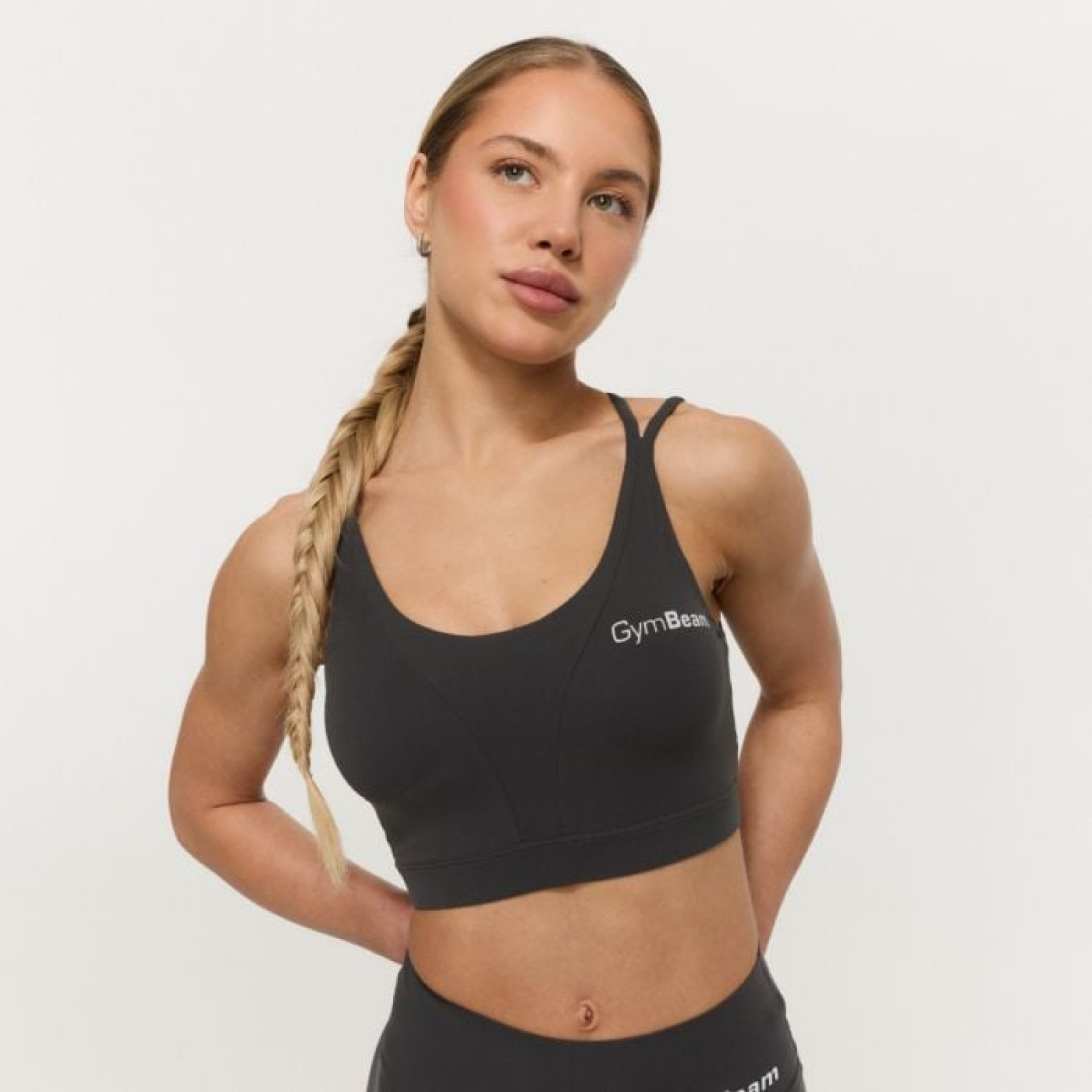 GymBeam Športová podprsenka BEAT Charcoal XXL · záber 1