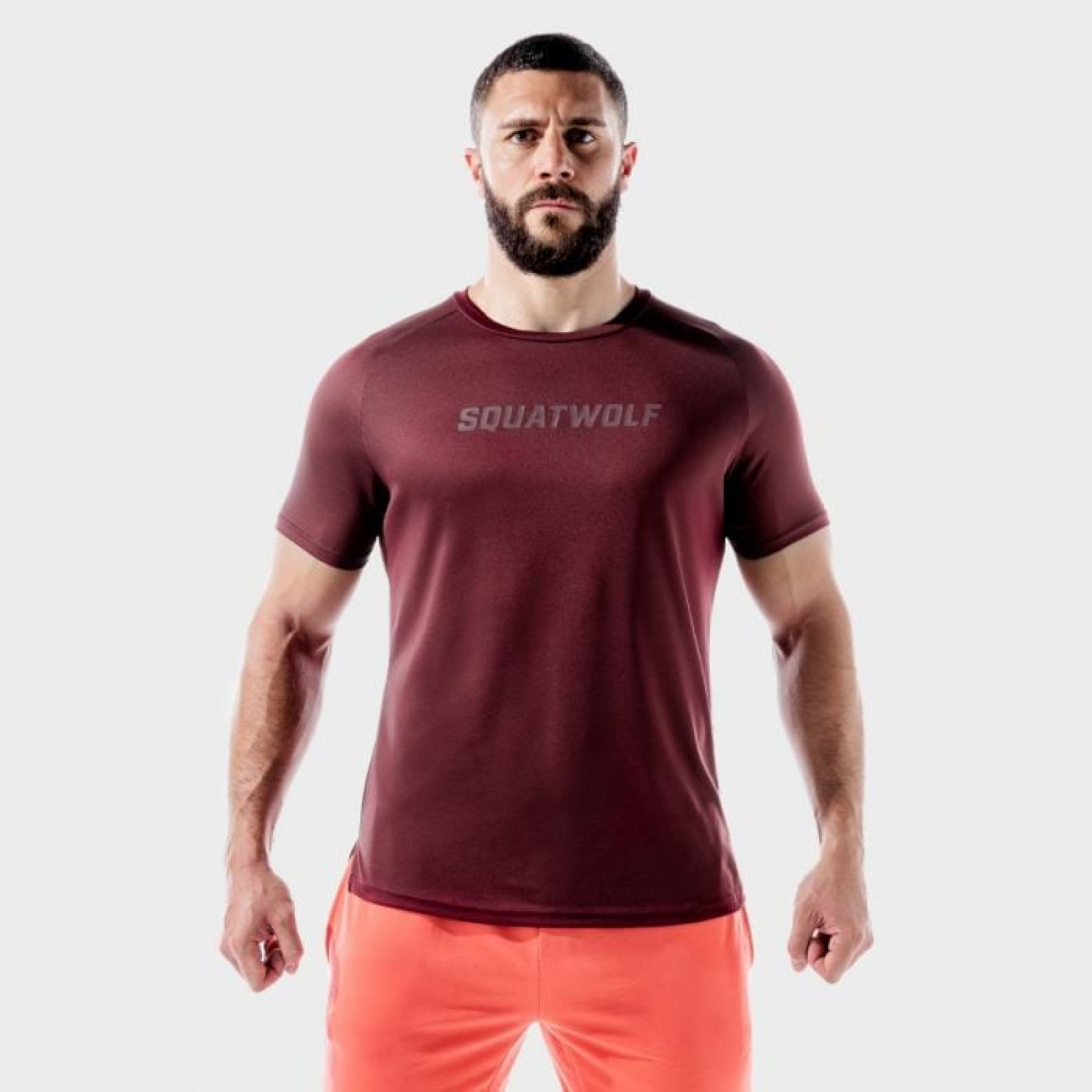 SQUATWOLF Tričko LAB360º Recycled Mesh Tee Tawny Port S · záber 1