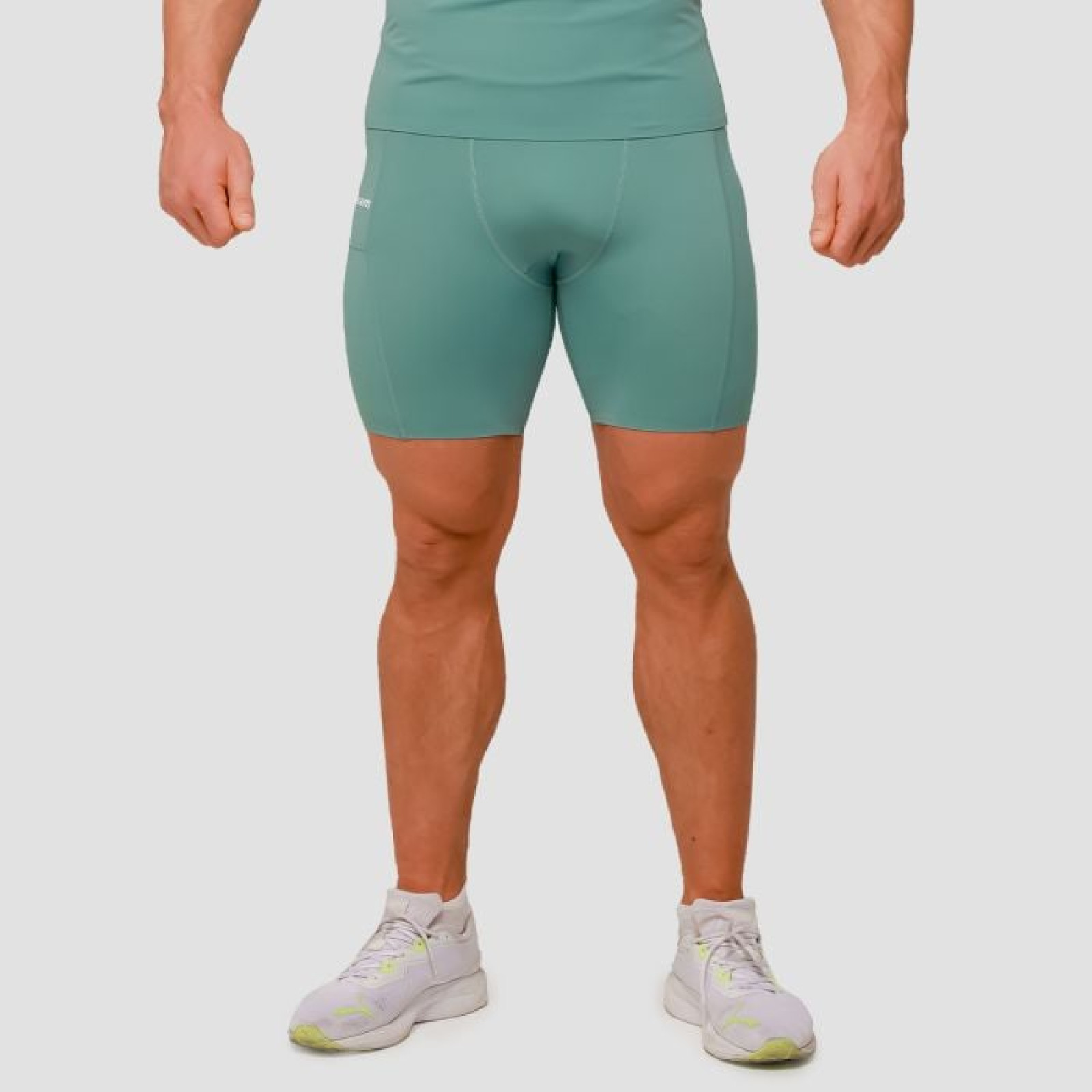 GymBeam Kompresné šortky Mid Blue S · záber 1