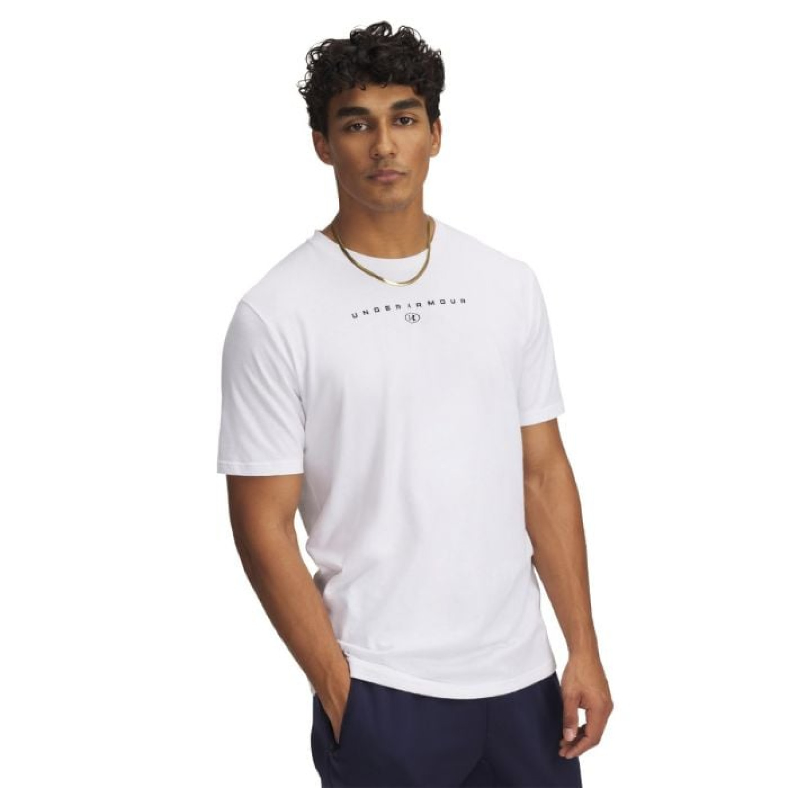 Under Armour Tričko Stacked Logo SS White XXL · záber 1