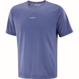 Salomon SHKout Core SS Tee M - Veľkosť: XL | Farba: Modrá · záber 1