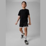 T-shirt regular hladký chlapčenský - čierny · záber 2