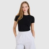 Dámske slim tričko hladké (2-pack) - čierne · záber 1