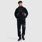 Pánsky loose fleece s kapucňou - čierny · záber 2