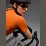 Dámske cyklistické tričko - oranžová · záber 1