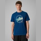 T-shirt regular s potlačou pánsky - tyrkysový · záber 5