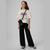 T-shirt boxy s potlačou dievčenský - krémový · záber 2