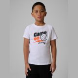 T-shirt regular s potlačou chlapčenský - biely · záber 1