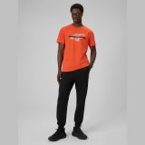 T-shirt regular s potlačou pánsky - oranžový · záber 2