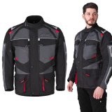 Pánska moto bunda W-TEC Burdys Evo - Veľkosť: XXL | Farba: Červená · záber 1