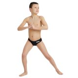 Arena Team Swim Brief Solid Boys - Veľkosť: 152 | Farba: Čierna · záber 5
