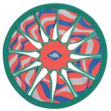 Frisbee - lietajúci tanier SCHILDKROT Neoprene Disc - červený · záber 1