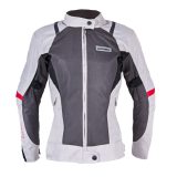 Dámska letná moto bunda W-TEC Lucina - Veľkosť: XL | Farba: Biela · záber 1