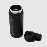 Nerezová fľaša so slamkou Iron Aesthetics Flip Sip 500 ml, čierna · záber 3