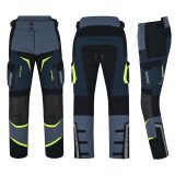 W-TEC Modock kalhoty čierno-modro-fluo žltá - L · záber 3