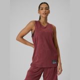 Loose basketbalové tričko rýchloschnúce unisex - bordové · záber 1