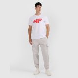 T-shirt regular s potlačou pánsky - biele · záber 2