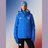 Milano-Cortina/Slovensko- Lyžiarska bunda membrána Dermizax 20000 dámska - modrá · záber 1