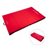 Skladacia gymnastická žinenka inSPORTline Kvadfold 200x120x5 cm - Farba: Červená · záber 1