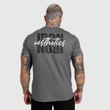 Pánske tričko Iron Aesthetics Reflect, tmavosivé · záber 3