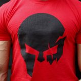 Ultrasoft tričko Iron Aesthetics Skull, červené · záber 5