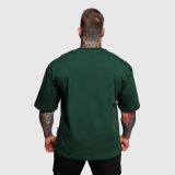 Oversize tričko Iron Aesthetics Major, zelené · záber 3