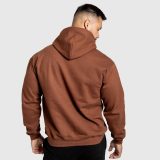 Mikina s kapucňou Iron Aesthetics Frontline, cocoa · záber 3