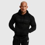 Fitness mikina bez zipsu Iron Aesthetics Unbroken, čierna · záber 4