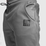 Jogger tepláky Iron Aesthetics Boxed, sivá · záber 5