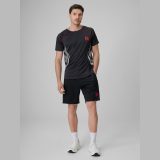 Pánske rýchloschnúce futbalové šortky - čierne · záber 1