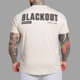 Pánske tričko Iron Aesthetics Blackout, sand · záber 1