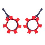 Set olympijských hliníkových objímok inSPORTline CL-21 50mm - Farba: Červená · záber 5