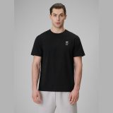 T-shirt regular hladký pánsky - čierny · záber 5