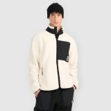 Pánsky sherpa polar regular so stojačikom - béžový · záber 1