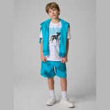 T-shirt regular s potlačou chlapčenský - biely · záber 8