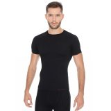 Brubeck Active Wool s krátkym rukávom Black - L - Veľkosť: L | Farba: Čierna · záber 1