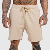 Pánske kraťasy Iron Aesthetics X Washed, béžové · záber 2