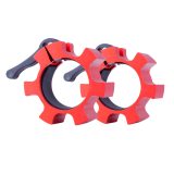 Set olympijských hliníkových objímok inSPORTline CL-21 50mm - Farba: Červená · záber 1