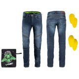 Pánske moto jeansy W-TEC Oliver - Veľkosť: M | Farba: Modrá · záber 1