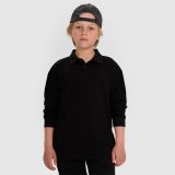 Chlapčenské polo longsleeve regular - čierna · záber 1