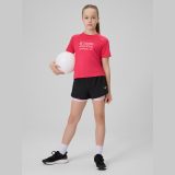 Športové tričko rýchloschnúce dievčenské - ružové · záber 2