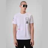 T-shirt regular s potlačou pánsky - biely · záber 1